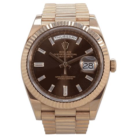 rolex day date rose gold oyster bracelet|Rolex Day-Date gold price.